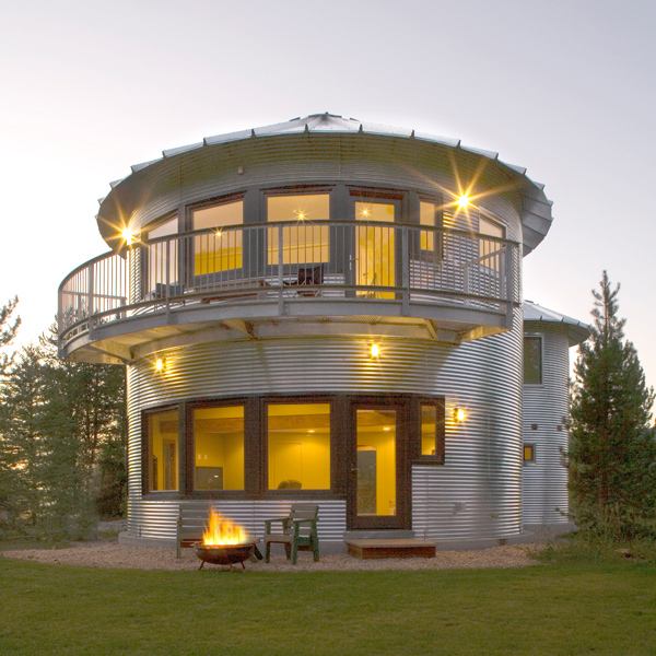 Silo House in Utah - grain silos rock!