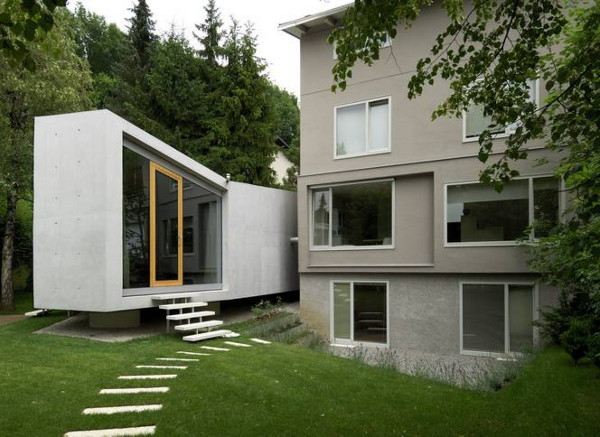 Modern Home Addition is ... in the garden