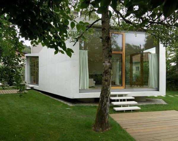 Modern Home Addition is ... in the garden