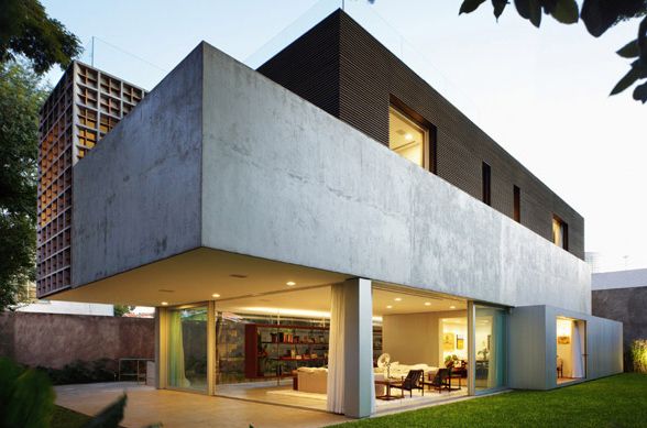 Stylish Home Design in Sao Paulo, Brazil - a rooftop deck, a lap pool and a cool basement
