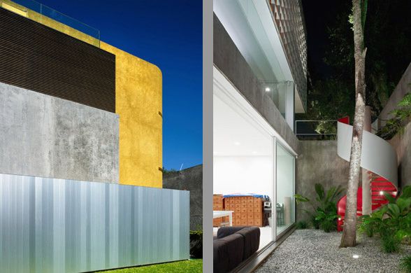 Stylish Home Design in Sao Paulo, Brazil - a rooftop deck, a lap pool and a cool basement