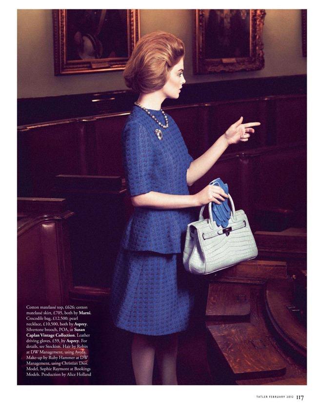 TATLER UK: SOPHIE RAYMONT IN "THE LADY'S TURNING HEADS" BY PHOTOGRAPHER SQUIZ HAMILTON