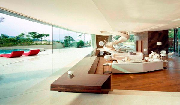 อลังการงานสร้าง บ้าน!!! Luxury House - modern design by French architects will fascinate you!