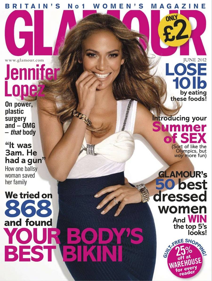 Jennifer Lopez @ Glamour UK June 2012