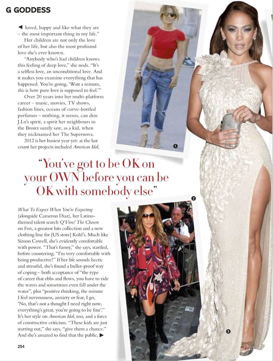 Jennifer Lopez @ Glamour UK June 2012