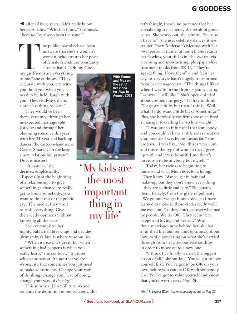 Jennifer Lopez @ Glamour UK June 2012