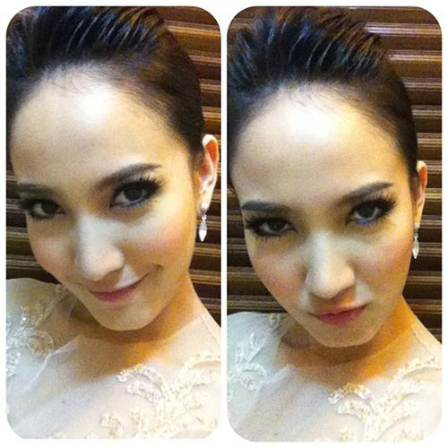 แฟชั่น ขนตาปลอมของเหล่าดารา เป็นแพหนาช่วยตาเด้ง