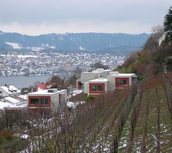 Luxury Concrete Fortress on Lake Zurich, Switzerland - we like concrete!