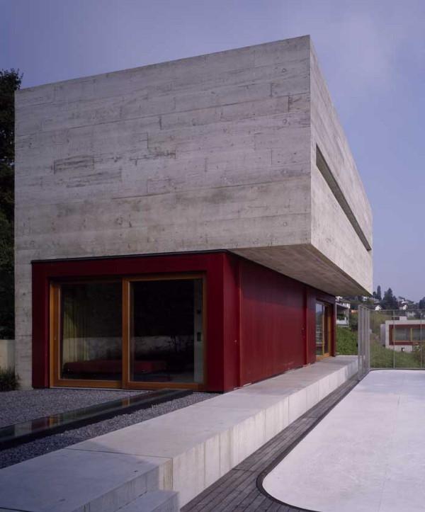 Luxury Concrete Fortress on Lake Zurich, Switzerland - we like concrete!