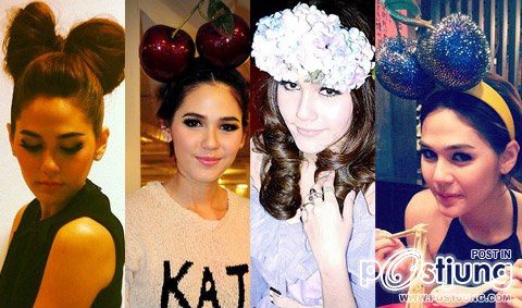 แฟชั่นที่คาดผมชมพู่ อารยา