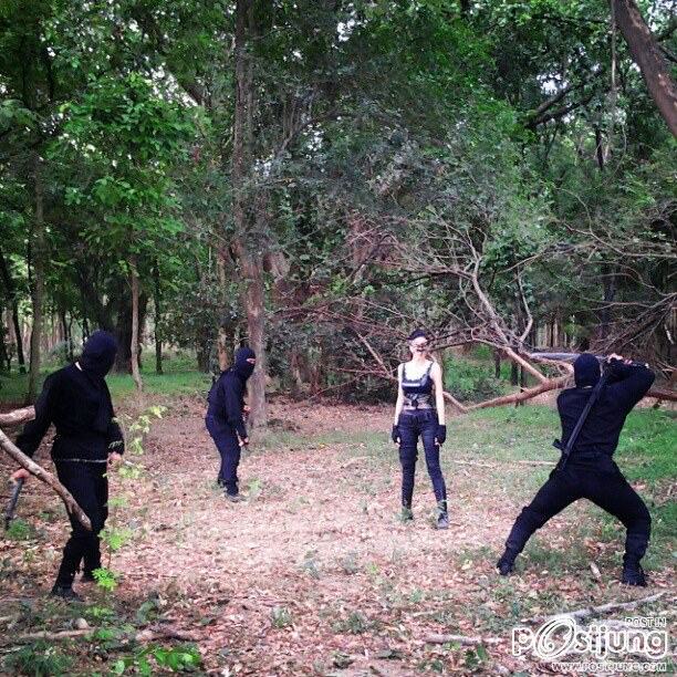 เบื้องหลังกองถ่ายป่านางเสือ2 ยุ้ย จีรนันท์สวยเริ่ดเท่มาก