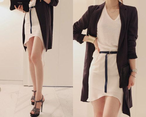 แฟชั่น กระโปรงหน้าสั้นหลังยาว เก๋ไก๋มีสไตล์แบบฉบับเซ็กซี่เกิร์ล