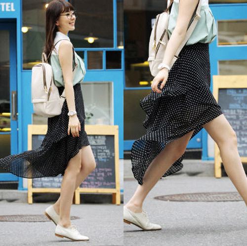 แฟชั่น กระโปรงหน้าสั้นหลังยาว เก๋ไก๋มีสไตล์แบบฉบับเซ็กซี่เกิร์ล