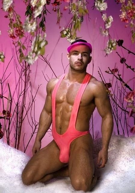 MASCULINE DOSAGE: CHASE HOSTLER IN "PINK FANTASY" BY PHOTOGRAPHER AARON COBBETT