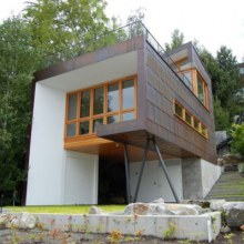 Modern Rustic Lake House on Mercer Island, Washington - imaging yourself standing there ...