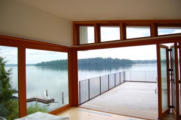 Modern Rustic Lake House on Mercer Island, Washington - imaging yourself standing there ...
