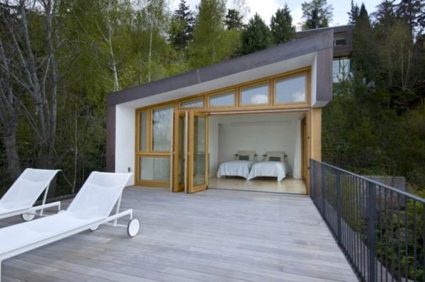 Modern Rustic Lake House on Mercer Island, Washington - imaging yourself standing there ...