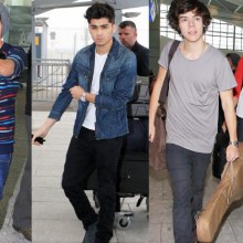 One Direction ที่ Heathrow Airport ลอนดอน