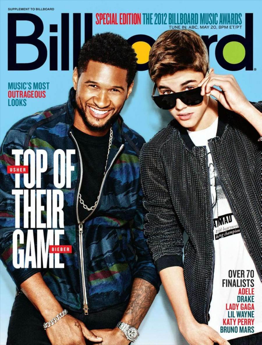 Usher & Justin bieber @ Billboard Magazine May 2012