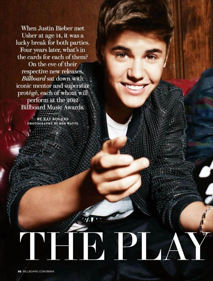 Usher & Justin bieber @ Billboard Magazine May 2012