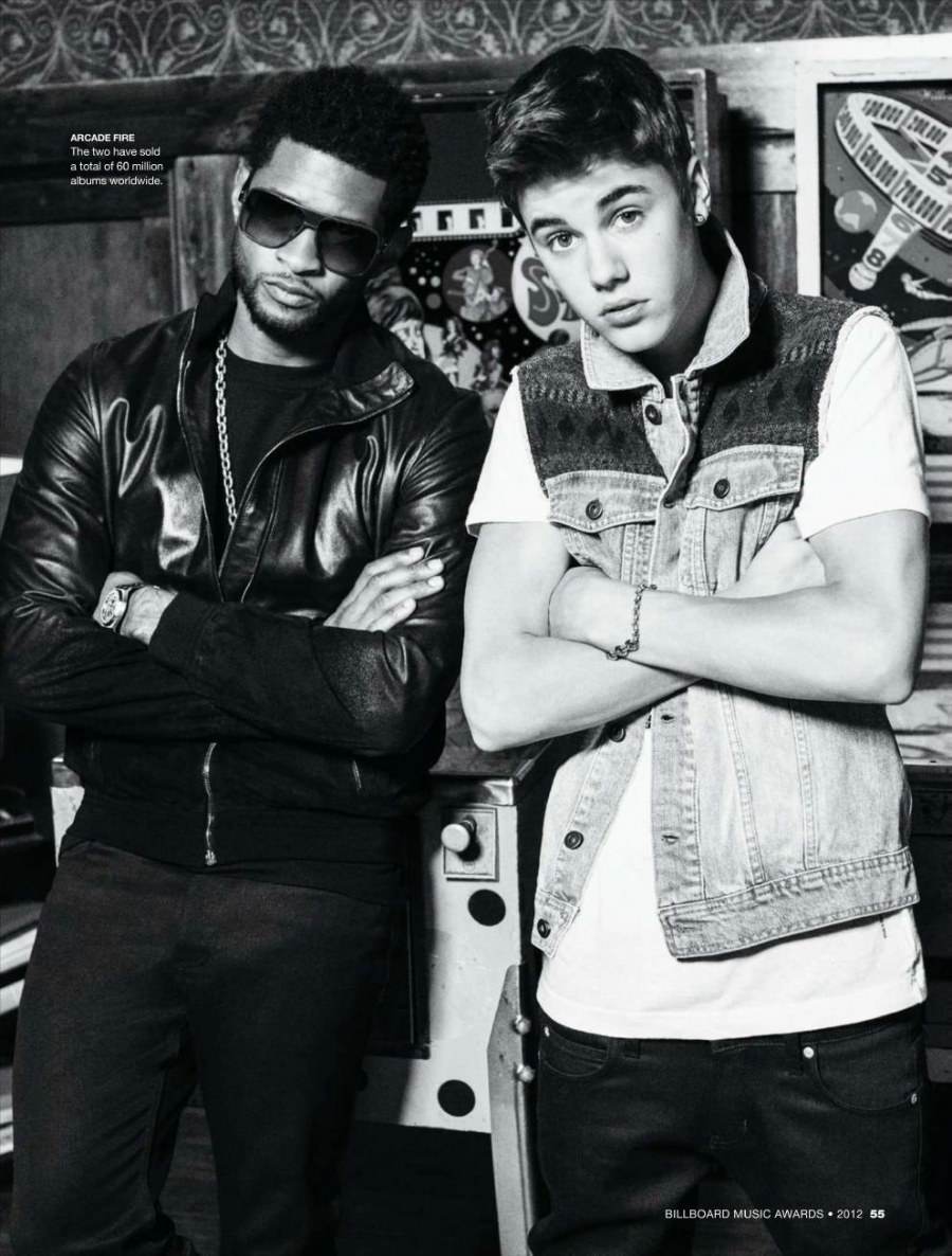 Usher & Justin bieber @ Billboard Magazine May 2012