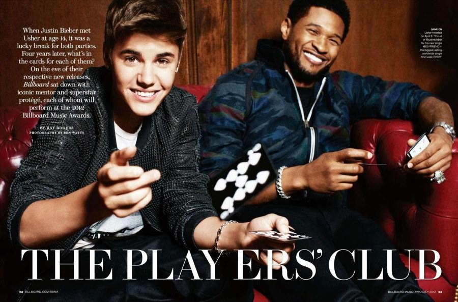 Usher & Justin bieber @ Billboard Magazine May 2012