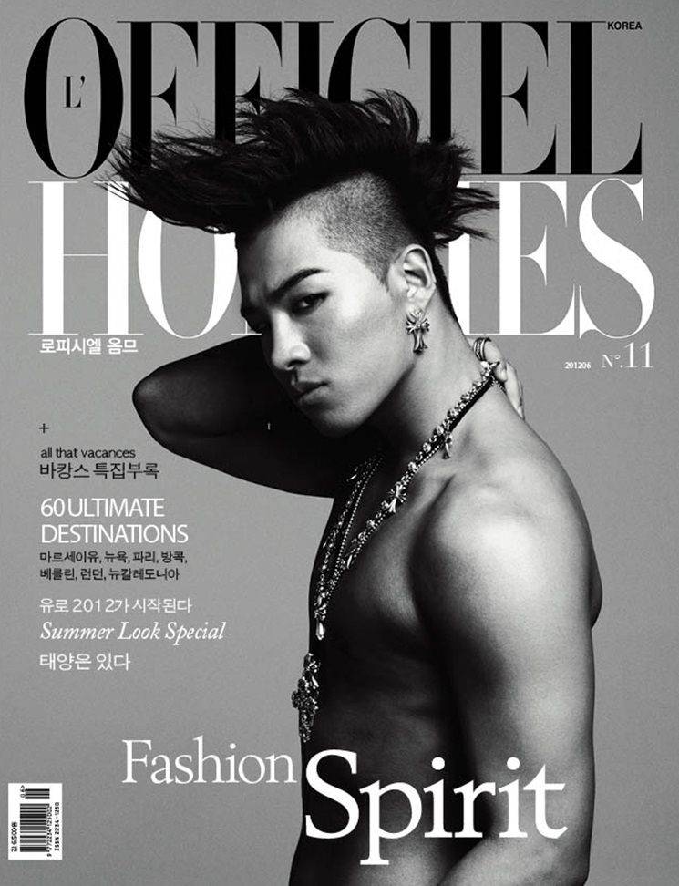 Taeyang @ L 'Officiel Hommes Korea Magazine June 2012