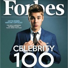 Justin Bieber & the celebrity 100 @ Forbes Magazine US June 2012