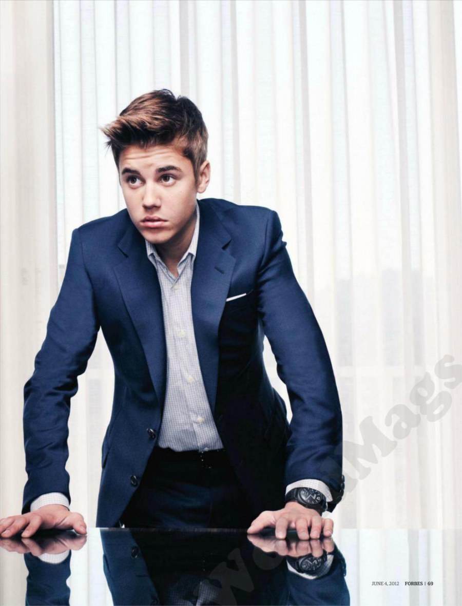 Justin Bieber & the celebrity 100 @ Forbes Magazine US June 2012