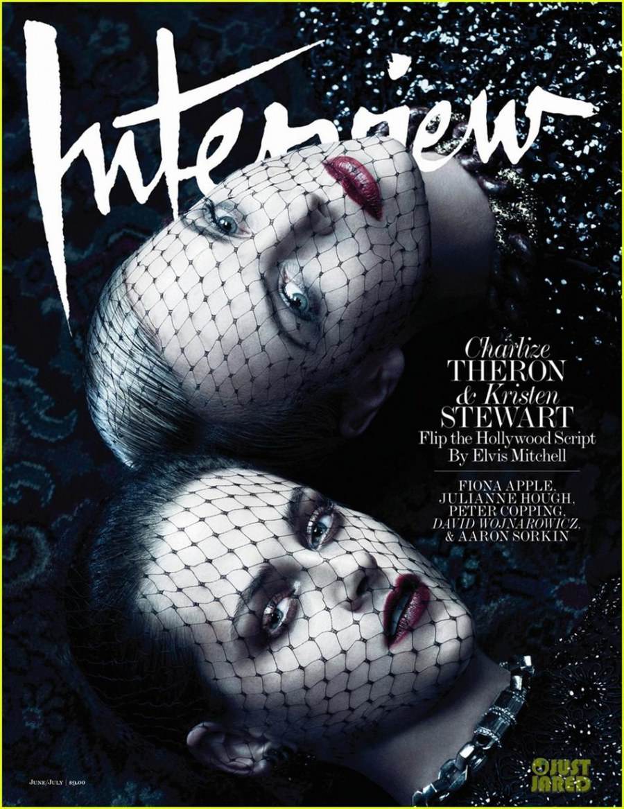 Charlize Theron & Kristen Stewart @ Interview June/July 2012