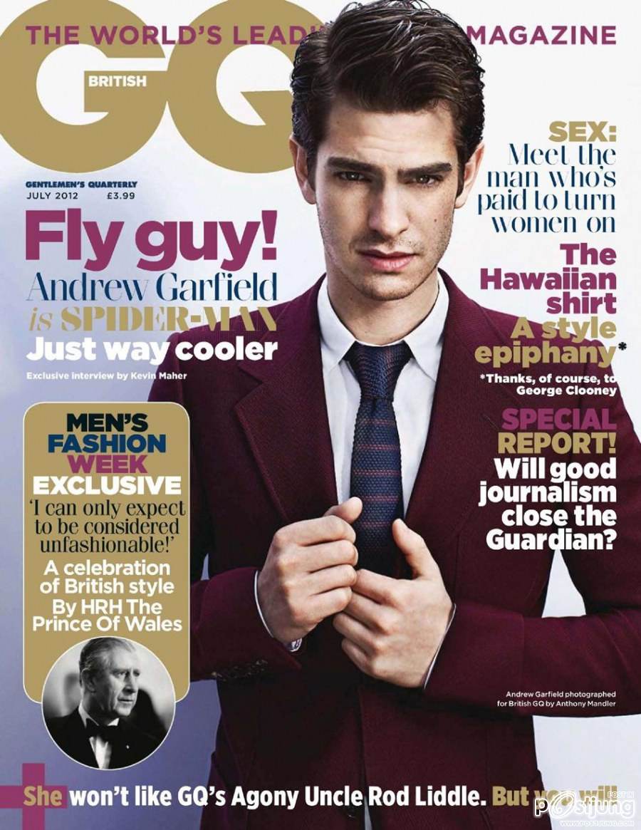 Andrew Garfield @ GQ UK July 2012