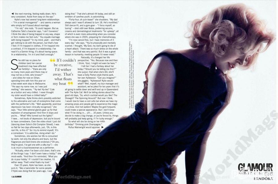 Kylie Minogue @ Glamour UK July 2012