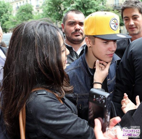 Justin Bieber at Paris, France