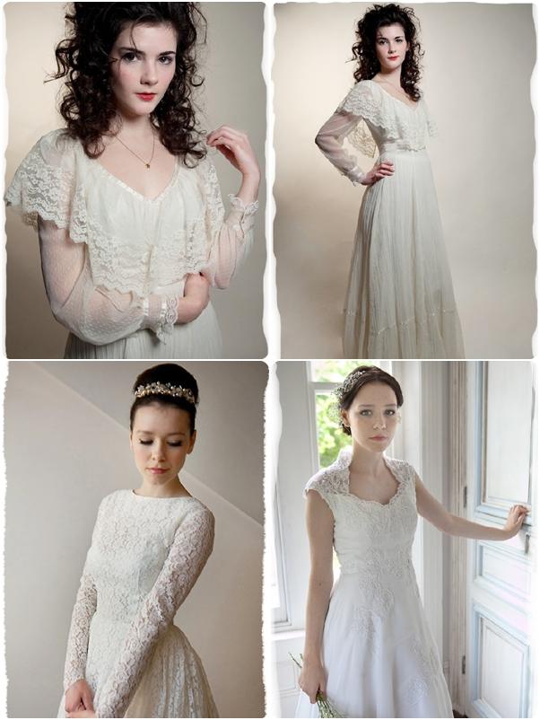 แฟชั่น สุดคลาสสิก! ชุดแต่งงานวินเทจ อ่อนหวานมีสไตล์