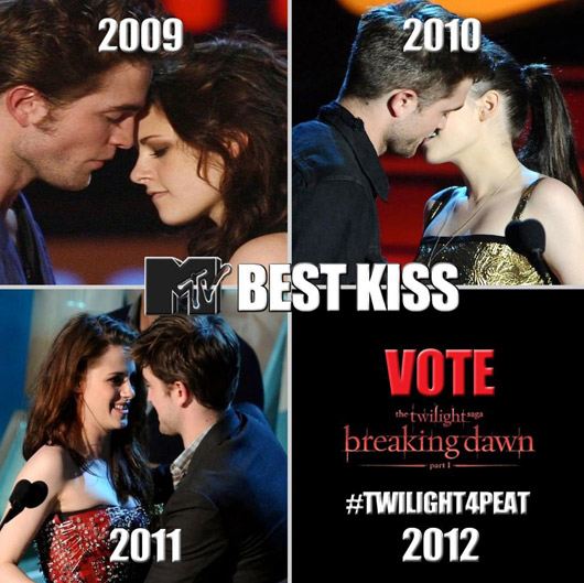 Twilight ครองแชมป์เอ็มทีวี ฉากจูบยอดเยี่ยม 4 ปีซ้อน
