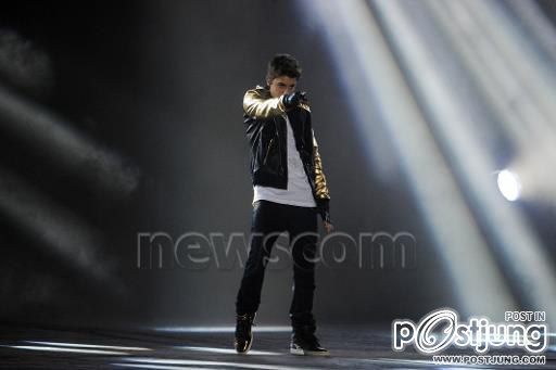 Justin Bieber performing in Verona