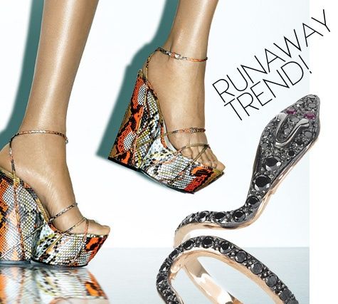 แฟชั่น ต้อนรับ ลายหนังงู สุดเริ่ด เลื้อยครองรันเวย์ 2013