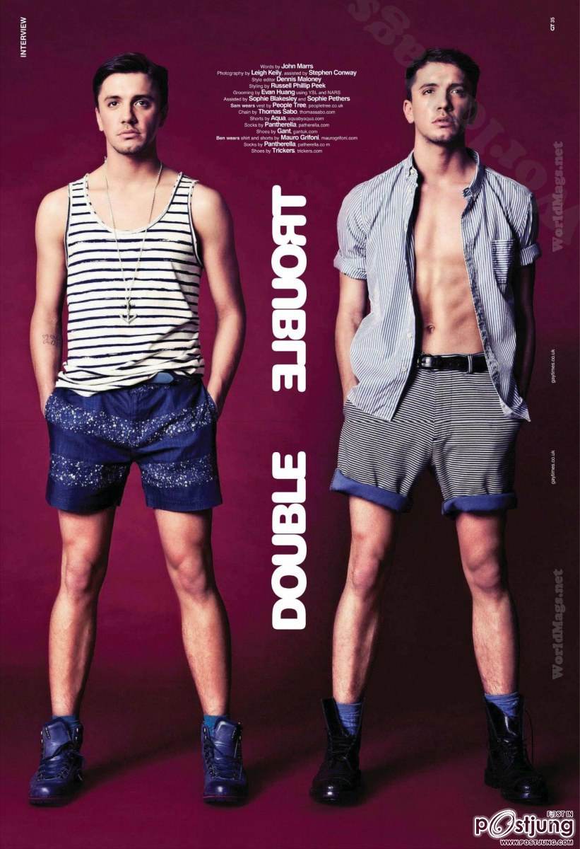 BEN & SAM ALLEN @ GAY TIMES MAGAZINE JULY 2012