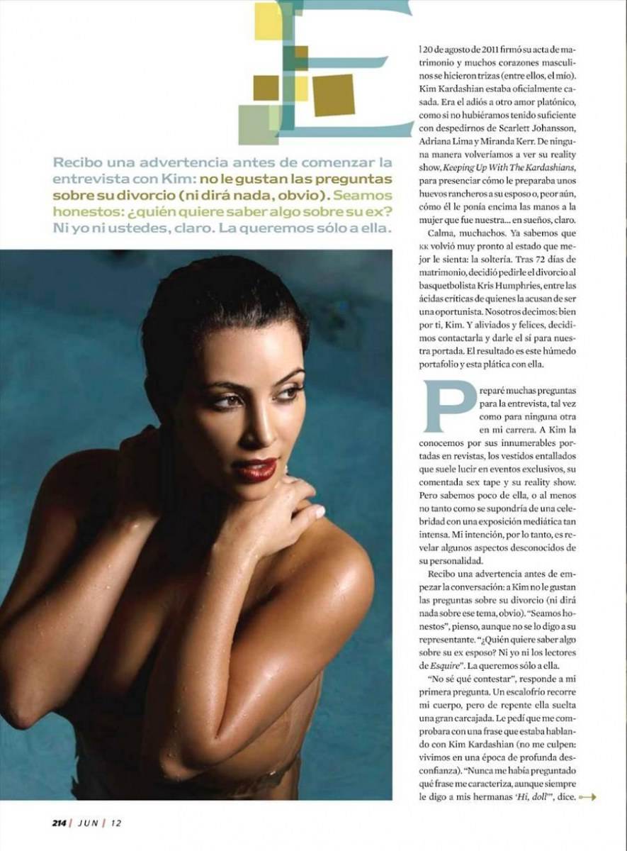 Kim Kardashian @ Esquire Mexico June 2012