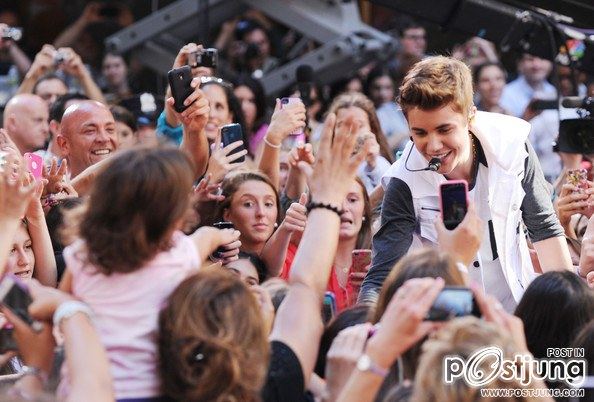 Justin Bieber Performs On NBC's "Today"