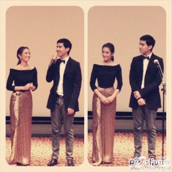 แอฟ ผ้านุ่งไทยเป็นชุดสวยอวดสายตาแฟนจีน