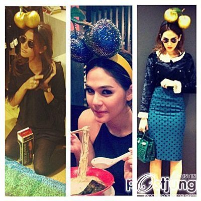 ชมพู่กับชุดแบรนด์ต่างๆ