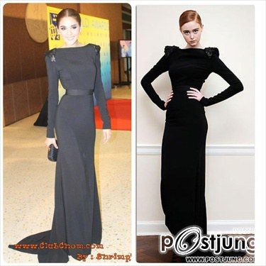 ชมพู่กับชุดแบรนด์ต่างๆ