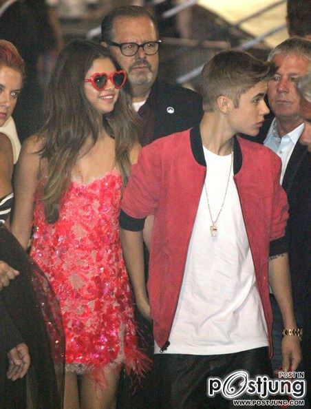 justin bieber Leave Katy Perry's Premiere