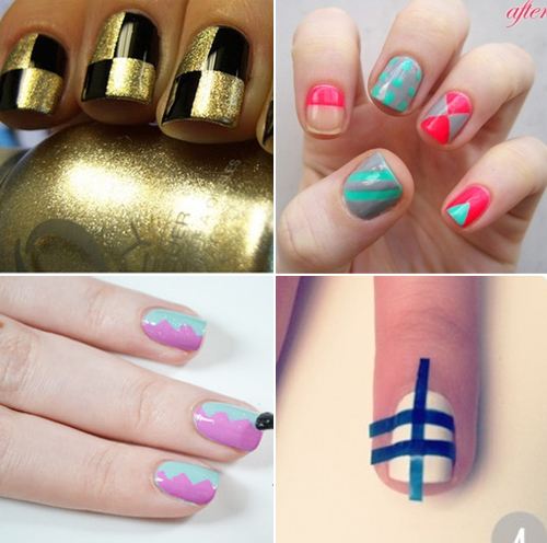 แฟชั่น ไอเดียสุดคูล ทำเล็บสวยด้วยสก็อตเทป