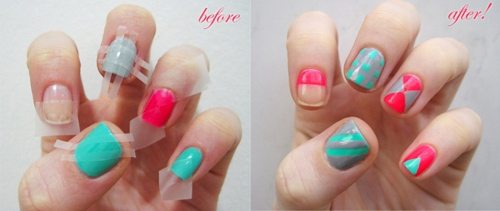 แฟชั่น ไอเดียสุดคูล ทำเล็บสวยด้วยสก็อตเทป