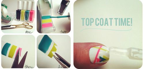 แฟชั่น ไอเดียสุดคูล ทำเล็บสวยด้วยสก็อตเทป