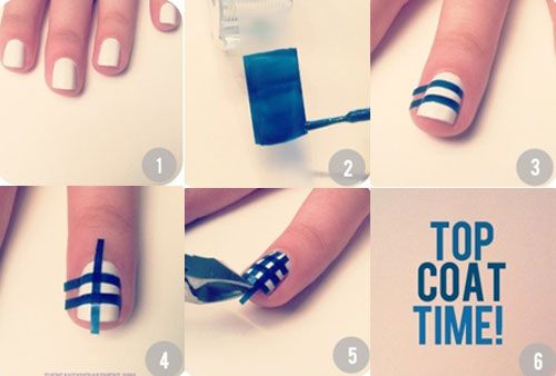 แฟชั่น ไอเดียสุดคูล ทำเล็บสวยด้วยสก็อตเทป