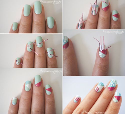 แฟชั่น ไอเดียสุดคูล ทำเล็บสวยด้วยสก็อตเทป