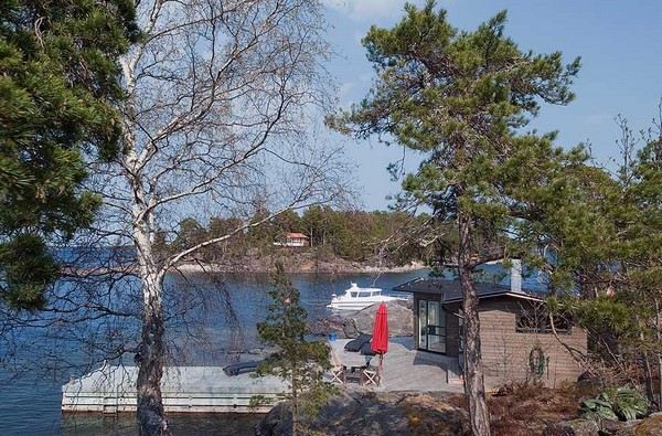 บ้านบนเกาะสตอกโฮล์มประเทศสวีเดน